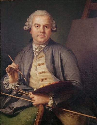 Self portrait, 1758 by Donat Nonotte